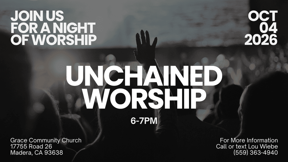 Unchained Worship flyer